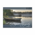 Peaceful Grace Sympathy Card - Silver Lined White Fastick  Envelope